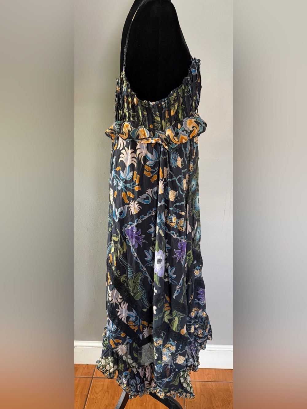 FARM dark blue maxi dress - Picture 7 of 11